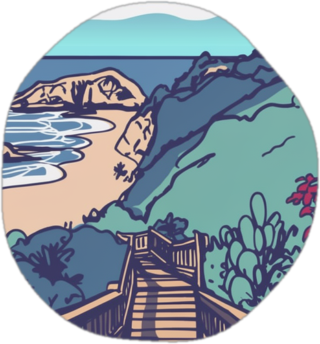 Beach stairs
