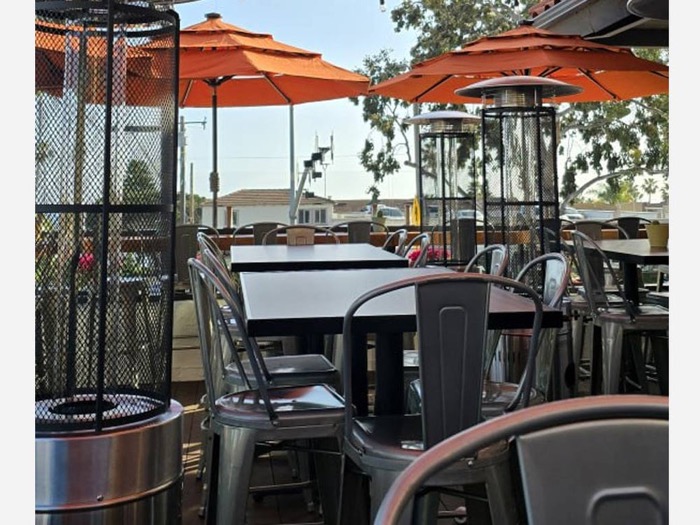 The patio at Chelas Mexican Kitchen in Laguna