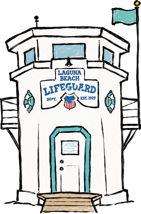 Main Beach lifeguard tower