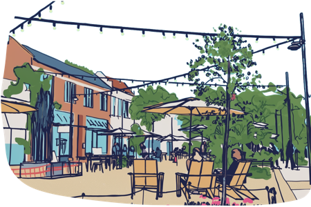 The new Promenade on Forest