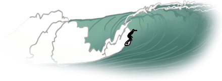 Surfer in a wave